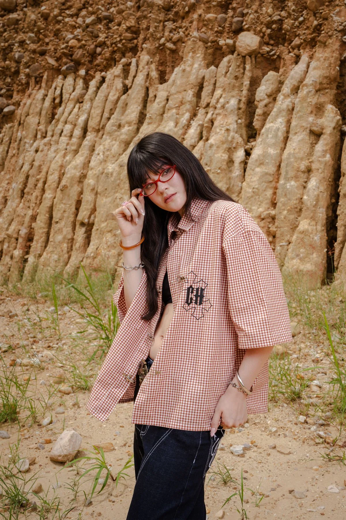 CAMISA CON ALAMARES PATCHED CROSS - Image 3