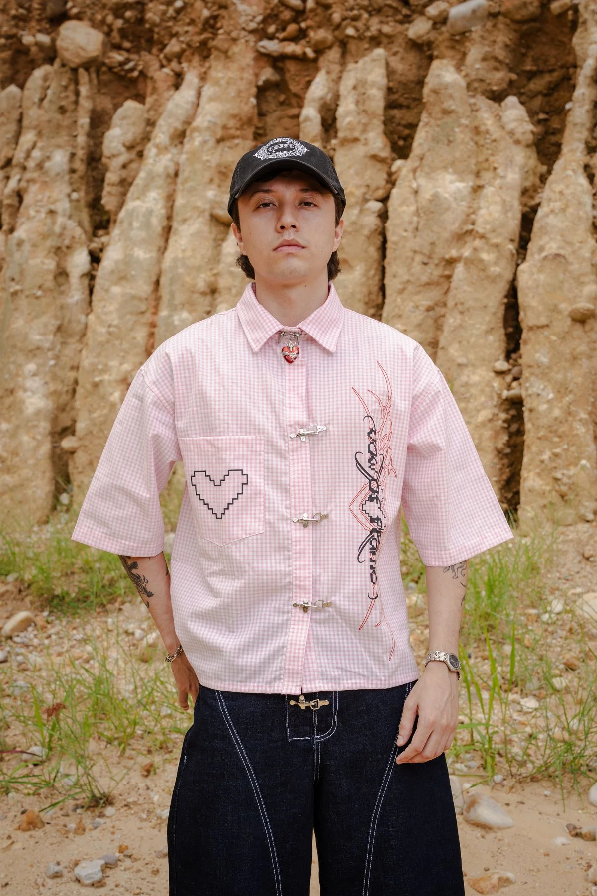 CAMISA CON ALAMARES VOW OF FLAME - Image 4